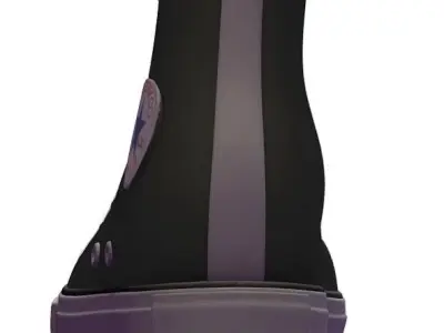 Cartoon High Poly Subdivision Sneakers Low-poly 3D model