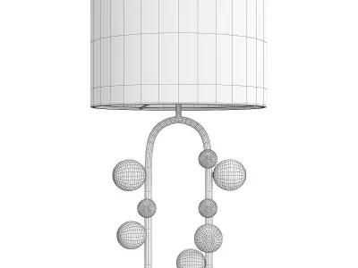 Gold Mid Modern Metal Table Lamp Liang and Eimil Etienne Low-poly 3D model