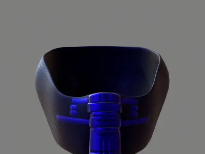 Gas mask helmet 3d model scifi Low-poly  Low-poly 3D model 328