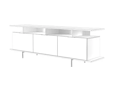 Alando 3 Doors Sideboard 3D model