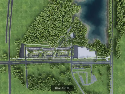 Urban Cityscape Area Collection 3D Model Pack