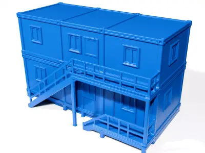 Mobile barracks 3D print model