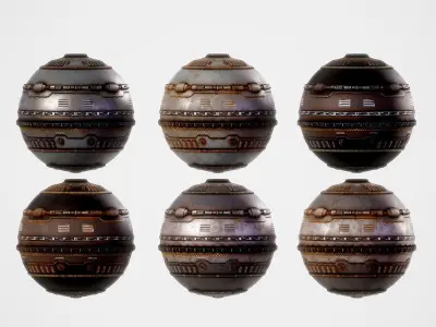 2022 MEGA SCIFI TEXTURES COLLECTION 3D Model Pack