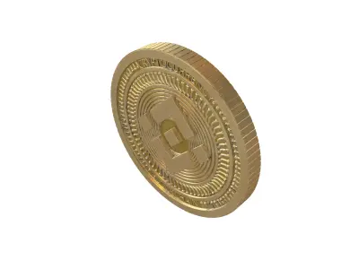Binance Coin v4 002 Low-poly 3D model