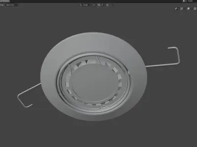 Downlight D64SC Low-poly 3D model
