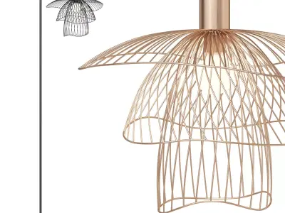Forestier floor lamp Papillon 3D model