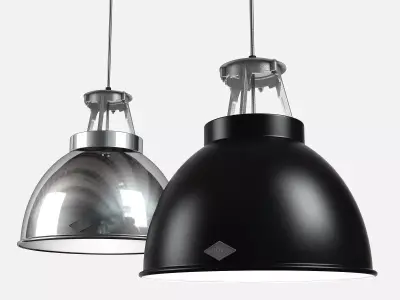 Titan metal pendant light 3D model