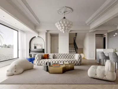 apartment interior scenes       3D model 10