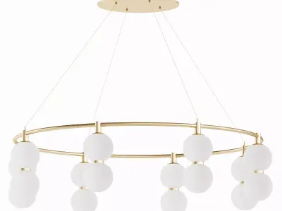 ECHO CHANDELIER CIRCULAR MEDIUM 3D model