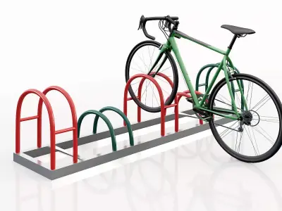 Bike rack 3d model 2 3D model