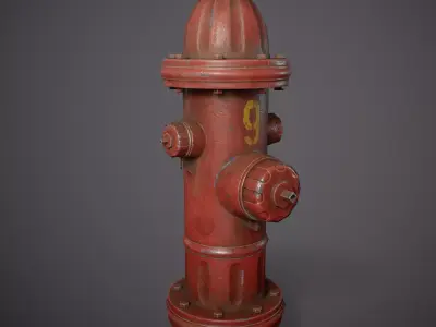 Hydrant - Gameready Asset Low-poly 3D model