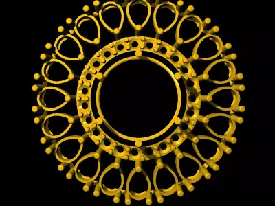  Tops earrings   3D print model