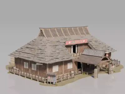 Traditional Japanese House 10 3D model