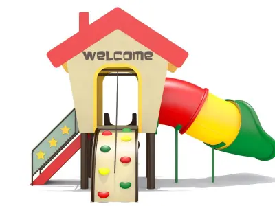 Playhouse Playground Low-poly 3D model