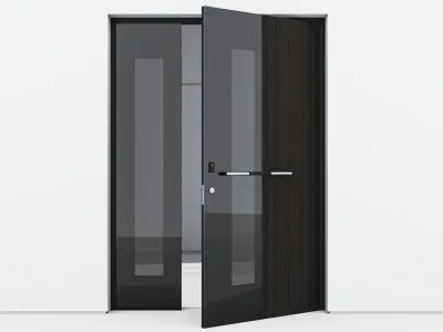 Aluminium door 70 3D model