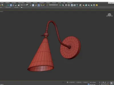 Lupe Wall Sconce Low-poly 3D model