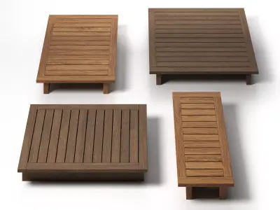 Maldives Coffee Tables 3D model