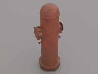Hydrant Low-poly 3D model