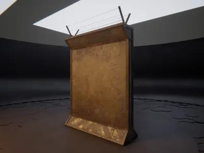 Concrete Wall Barricade Barrier 3D model purchase