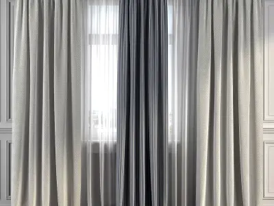 Curtain Set 295 3D model