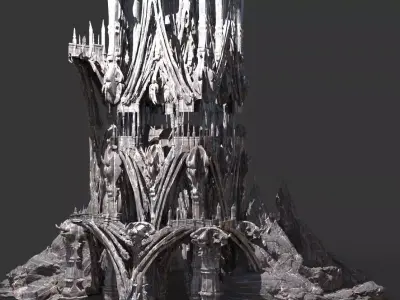 Fantasy Crypt tower  3D model