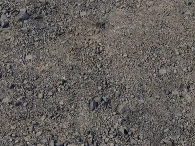 Rugged Gravel Scree Ground PBR Texture Texture