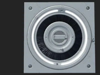 Sci-fi Ventilation Game Ready Low-poly 3D model
