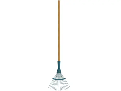Leaf Rake Low-poly 3D model