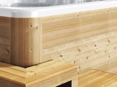 Jacuzzi 04 Spa pool Low-poly 3D model