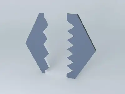 Giant Hexagon Door Free 3D model