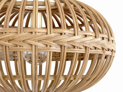 Eglo wicker rattan Hanging lamp 3D model
