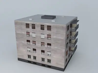 Stambena zgrada ul Jurja Križanića Residential building Free 3D model