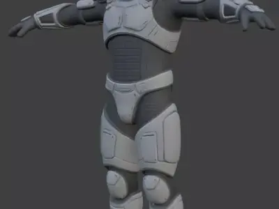 Astronaut Spacesuit 3D Model 3D model