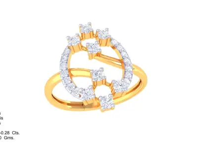  Women Ring MTL 3dm STL OBJ FBX Details 3D print model 86