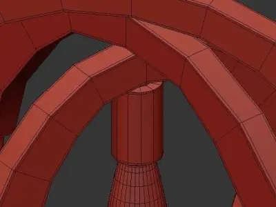 NDEBELE circular pendant light 3D model