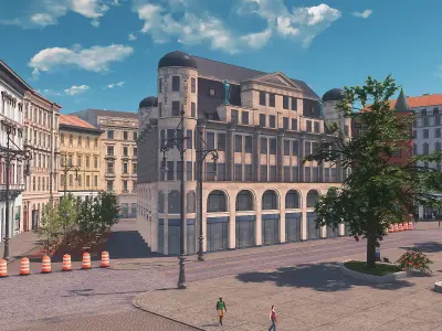 Schildergasse Low-poly 3D model