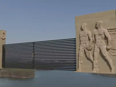 Berlin eagle WW2 Olympic gate Adler Mega rare  3D model