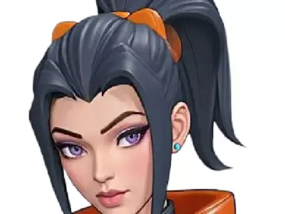 Stylized Anime Female Character PBR 3D Avatar for Sci-Fi and VR 3D model