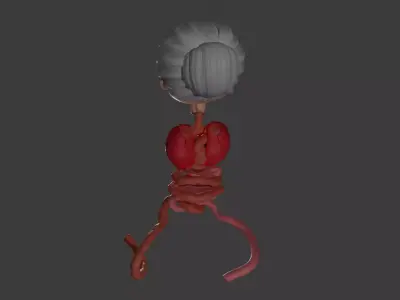 Krasue Low-poly 3D model