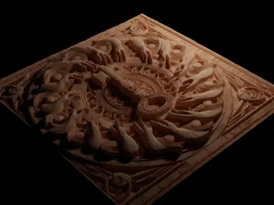 Key and Lock CNC 3d Print High Relief Sand Casting 3D print model