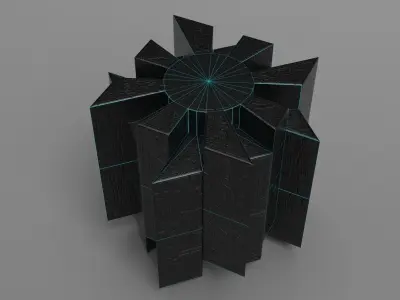 Hellraiser puzzle box lament configuration Low-poly 3D model