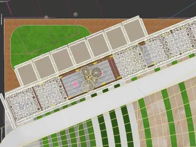 shop - Stage -  tent 3D model