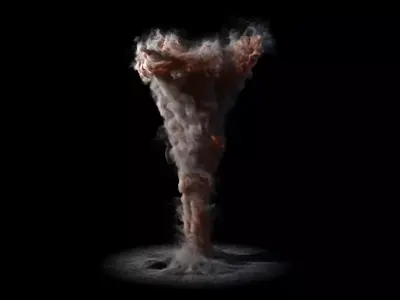 Twister VDB sequence 16s 3D model