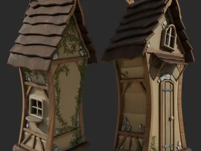 Magic Hut 2 Low-poly 3D model