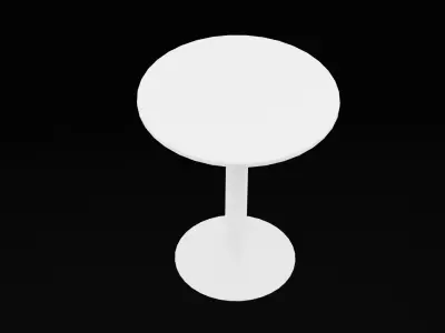 Round Table Furniture Low-poly 3D model