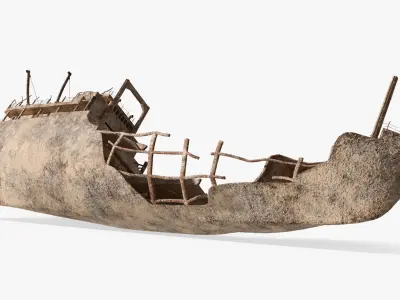  Marine Shipwreck Eroded Frame Sand Old 