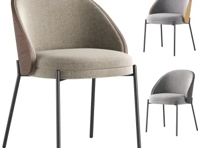 Kave Home Eamy Dining Chair 3D model