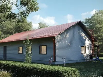 Modern House 005 Finland Low-poly 3D model