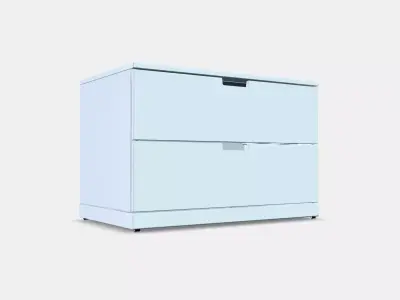 NORDLI Chest of 2 drawers 3D model