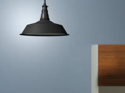 Industrial lamp Free 3D model